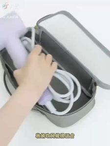 YAHOOO Travel Organizer Straightener Storage Bag Clear Window Storage Hair Dryer Carrying Case Portable