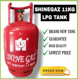 Shinegaz 11kg LPG cooking gas tank for kitchen stove Brand New High Quality Best Price DOE Accredited
