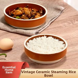 NAIFUNA | Vintage Purple Clay Heat Resistant Ceramic Bowl
