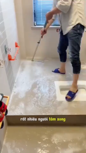 Chổi Gạt Nước Sàn Nhà Chổi Gạt Nước Nhà Tắm - Cây Lau Kính Cán Dài Xoay 180 Độ Thông Minh Làm Sạch Silicone