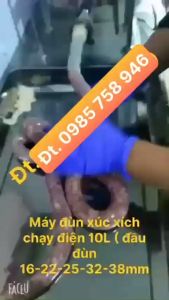 Máy đùn Chạy điện gia đình 220V đùn xúc xích máy nhồi sụn lòng dồi loại lớn 10L