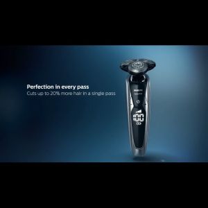 Máy cạo râu tích hợp tỉa mai sạc nhanh Series 9000 Philips Norelco Shaver 9850 S9733 - Hàng Chính Hãng (BH 2 NĂM)