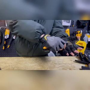 Toughbuilt | Durable Half Finger Work Gloves