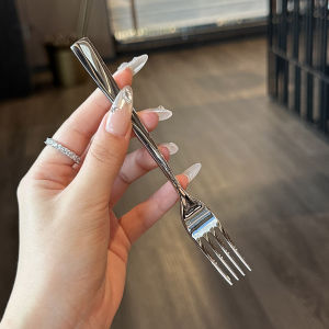 Elegant Stainless Steel Fruit Fork 316 Grade for Boss Lady Cake Small Fork Western Dining Utensils C-Sisan Brand
