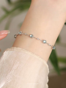 Evening Star Natural Jade Bracelet for Women Pure Silver Retro Court Style Luxury Gift for Best Friend Carved 925 Silver Jade