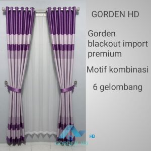 GORDEN BLACKOUT PELANGI MEWAH TERBARU HORDENG PINTU DAN JENDELA TIRAI MINIMALIS