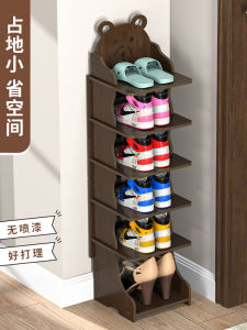 Childrens Cute Cartoon Shoe Rack Doorway Small Narrow Multi-layer Space Saving Storage Cabinet Simple Modern Artificial Board