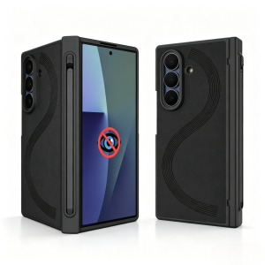 Samsung Galaxy Z Fold 7 / Fold 6 Case with S Pen & Privacy Screen Protector | Full Hinge Coverage Ultra Slim Shockproof Cover | Anti-Fingerprint Anti-Peeping Protective Shell