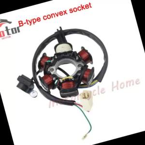6 Poles 5 Wires Half-wave Ignition Magneto Stator For Gy6 50cc 70cc 90cc 110cc 125cc ATV Quad Pocket Bike