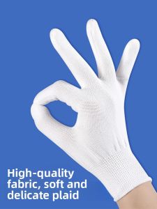 abeso | Childrens Breathable White Thin Gloves