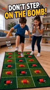 SG Ready Stock Kids Minefield Game Mat Indoor Outdoor Team Building Party Interactive Family Toy Game