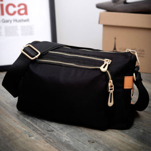 Casual Oxford Cloth Nylon Crossbody Bag Womens Single Shoulder Bag Leisure Canvas Mom Bag Small Size Crossbody Purse