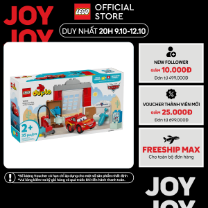 LEGO DUPLO 10456 Đồ Chơi Bộ Lắp Ráp Chuyến Thăm Gara Của Bác Sĩ Doc Và Xe McQueen (35 chi tiết)