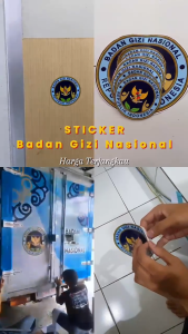 Sticker  BGN | Logo Badan Gizi Nasional | Vinyl Laminasi Anti Gores