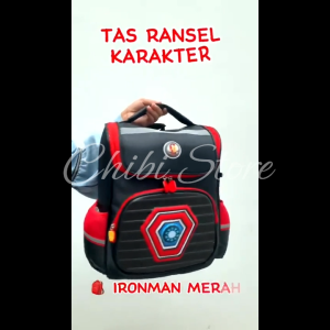 Tas Anak Laki-laki GRATIS Kotak Pensil Timbul 6D Karakter LED Lampu - Tas Sekolah Import Kualitas Premium FREE Pencil Box - Tas Ransel Sekolah Cowok