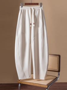 Womens Casual Wide Leg Banana Pants Drapey Harlan Loose Slimming Autumn Winter New Style High Waist Straight Leg Pants