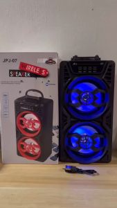 ลำโพงบลูทูธ Bluetooth ไร้สาย ซับวูฟเฟอร์ (รองรับ ไมโครโฟน บลูทูธ USB การด TF ) ลำโพงใช้งานได้แค่ดอกเดียวดีไซน์2ตัวเพื่อความสวยงามเท่านั้น