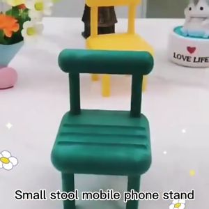 DQRGO Cute Chair Design Desktop Mobile Phone Holder Office Home Living Cellphone Holder Adjustable Portable Phone Stand Holder Desktop Stand Gifts Decorative