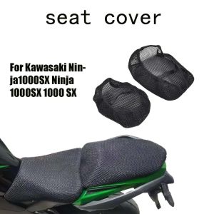 For Kawasaki Ninja1000SX Ninja 1000SX 1000 SX Motorcycle Accessories 3D Mesh Fabric Cushion Waterproof Protection Seat Cover