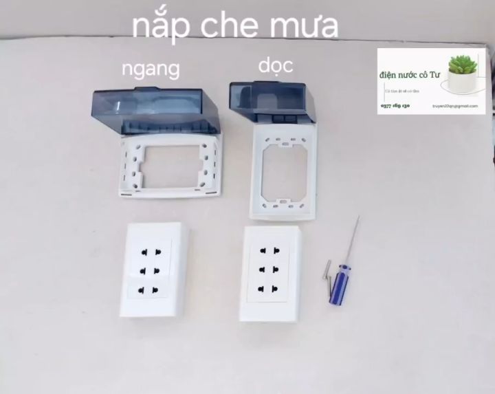 Nắp che mưa chống nước đế che mưa cho ổ cắm điện công tắc điện Sino