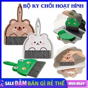 Bộ Chổi Xẻng Mini Hình Thú Dễ Thương - Chổi Quét Bàn Thờ - Bộ Chổi Quét Bụi Và Ki Hốt Rác Vệ Sinh Nhà Cửa Nhưa Pp Tiện Dụng