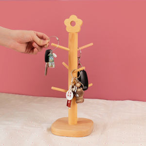 ตู้ใส่กุญแจไม้เนื้อแข็งสไตล์ยุโรปแบบติดผนัง จัดระเบียบของใช้ในบ้าน ตู้โชว์ ชั้นวางของ ตกแต่งหน้าบ้าน ชั้นวางของในร่ม