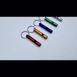 5/10/20Pcs Mini Outdoor Survival Emergency Whistle Keychain Aluminum Pets Sports Camping Hiking Boating Hunting Travel Safety