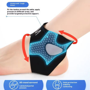 1pc Elastic Ankle Sleeves Compression Support for Sports Protect Arthritis Plantar Fasciitis Achilles Tendonitis Recovery