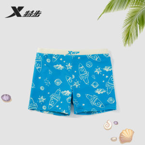 XTEP Kids Swimming Suit Boys Quick Dry Swimwear Set Professional Swimming Trunks Nylon Lycra Fabric Summer New Arrival