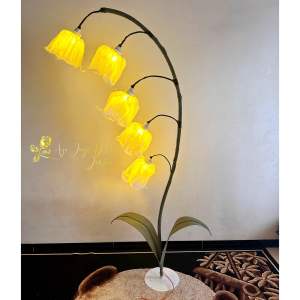 standing bunga lampu lily of the valley dekorasi pelaminan/lampu taman/lampu hias/lampu ruang tamu/lampu kamar