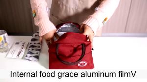 Tas Travel Tempat Bekal Bekel Makanan Anak Sekolah Lunch Bag Premium Cooler Bag Bahan 2 Lapis Thermal Aluminium Foil Waterproof