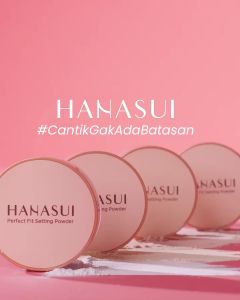 Hanasui Perfect Fit Setting Powder Bedak Tabur Halus Ringan Hanasui Matte Setting Powder Oil Control Blur Pori Pori Makeup Wajah