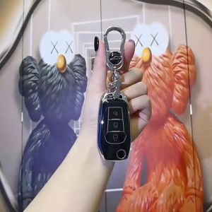 [Có sẵn] Ốp Khóa TPU Mạ Nhựa Xe Ford Ranger - XLS 2018-2021 Chìa Gập - Mazda BT50 otofunmoclan