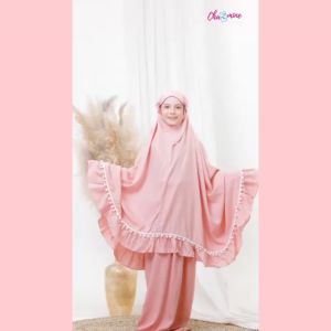 Mukena Anak Perempuan Usia 1-17 Tahun Airin Rayon Premium Super Adem By Chazmine