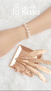 Risara Ja Kissa (PearlCharms) สร้อยข้อมือลูกปัด ลายมุก Handmade สร้อย D.I.Y BDBP013