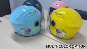 Kids Riding Helmet for Boy & Girl Half Face Cycling Helmet Cartoon Cute Gear Safety Protection for 4-12 years old MY362