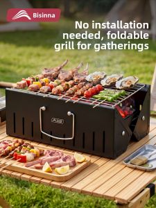 BSWOLF | Portable Folding Charcoal Grill