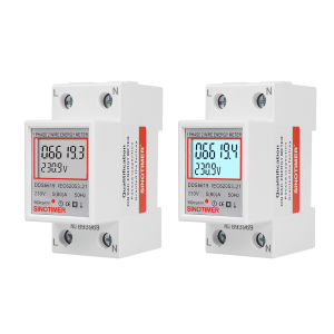 Digital Electricity Usage Monitor LCD Display 220V 230V Electric Energy Monitor Din Rail 50 60Hz Super Energy Saving Indoor Installation