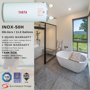 THETA Electric Storage Water Heater 50L with Isolation Barrier
