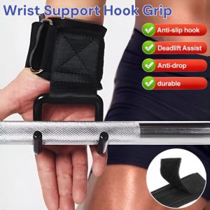 Wrist Support Hook Grip Hook Trainer Non-Slip Weight Lifting Hook Hand Bar Wrist Straps Glove Deadlift Pull-ups Training Gym Fitness Hook Support Lift
