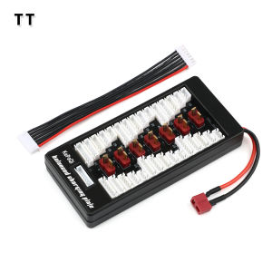 2S-6S XT60 Parallel Charging Board 6 in 1 4.0mm Banana Plug for IMAX B6 B6AC B8 Charger