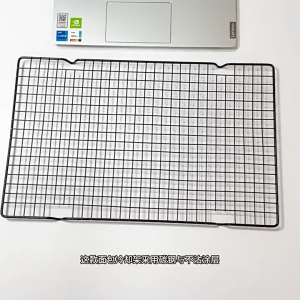 𝐂𝐑𝐈𝐒𝐏 𝐅𝐑𝐄𝐒𝐇 Non-Stick Cooling Rack Carbon Steel Cake Bread Oven Tray Net Rak Penyejuk Roti 食物冷却架