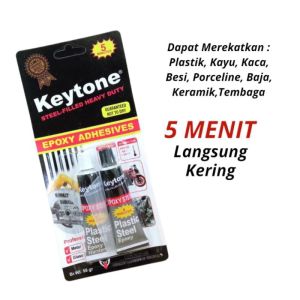 Lem Evoxy Campur Keytone Lem Besi Plastik Epoxy EdHesives Evoxy 58gram
