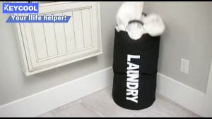 Large Capacity Laundry Basket Freestanding Waterproof Laundry Hamper Folding Clothes Hamper Easy Family Travel