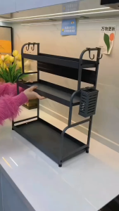 MIKI Kệ gia vị xoay 1/2/3 tầng inox kệ Đựng Gia Vị Nhà Bếp 360 độ
