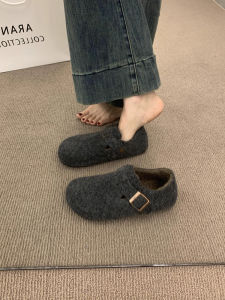 MIFULIAN | Vintage Woolen Lined Loafers