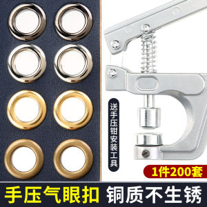 Công Cụ Lắp Đinh Mắt Mổ Kim Loại Tròn Cho Giày Dép Túi Xách Quần Áo Dây Thun Vòng Đinh Vòng Thép Không Gỉ