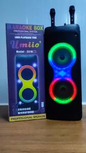 Umiio Portable Wireless Bluetooth Speaker with Flashing Light and with Wireless MIC