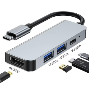 USB Type C Hub3.0  HD เอชดีเอ็มไอ SD Adapter 4in1