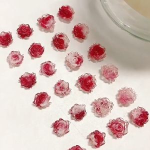 50 Màu Sắc Móng Tay Trang Sức Trà Mới retro Đêm Đỏ Hồng Đỏ Hỗn Hợp Nhựa Kim Cương Phụ Kiện/nhựa móng phụ kiện